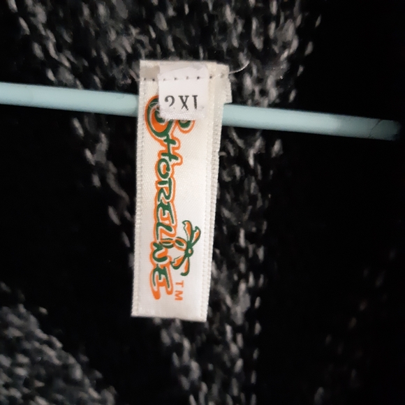 Circle sweater drapey, soft grey and black - Picture 4 of 8